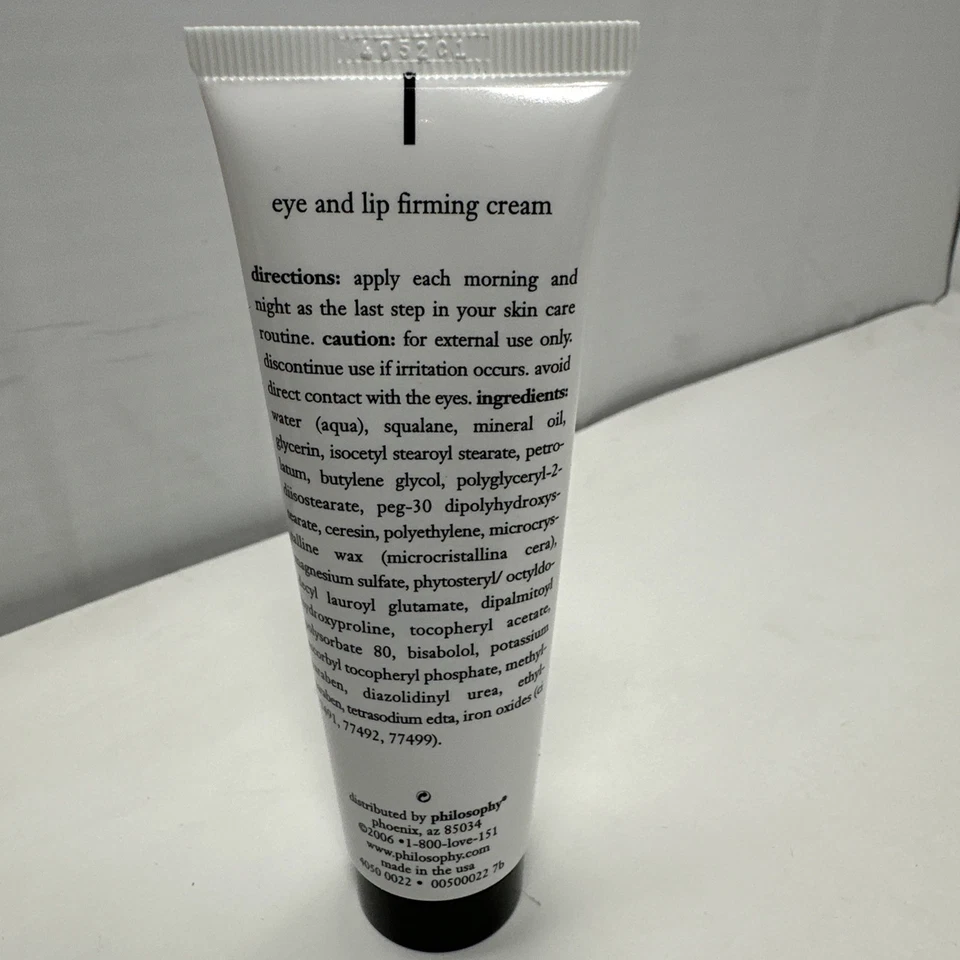 Philosophy HOPE IN A TUBE 眼唇紧致霜 1.7 盎司全新未拆封 — 第 4/4 张图片