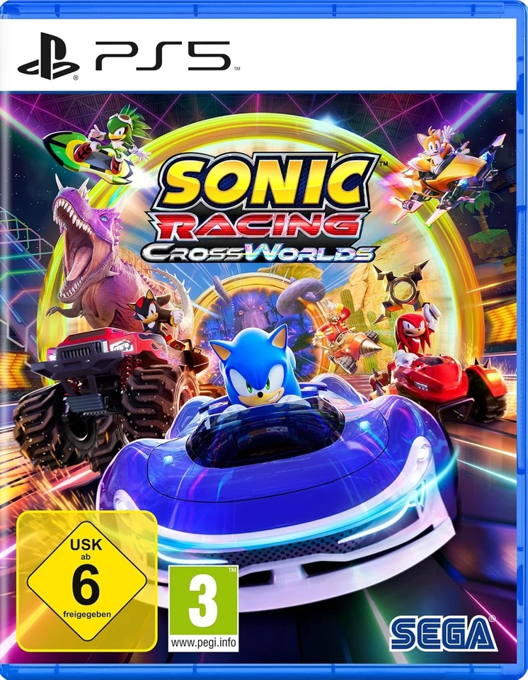 Sonic Racing - CrossWorlds PS5 Inkl. Bonus Werigel-Paket Neu & OVP