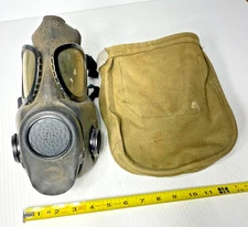 US Military M17 Protective Field Gas ABC Mask with Canvas Bag