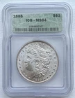 1885 Morgan Silver Dollar ICG Graded MS64 High Value Coin!