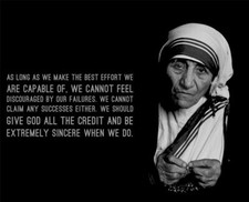 MOTHER THERESA QUOTE GLOSSY POSTER PICTURE PHOTO motivational inspirational 2058
