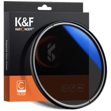 K&F Concept 82mm Blue Coat MC CPL Multi-Coated Circular Polarizing Filter (82mm)