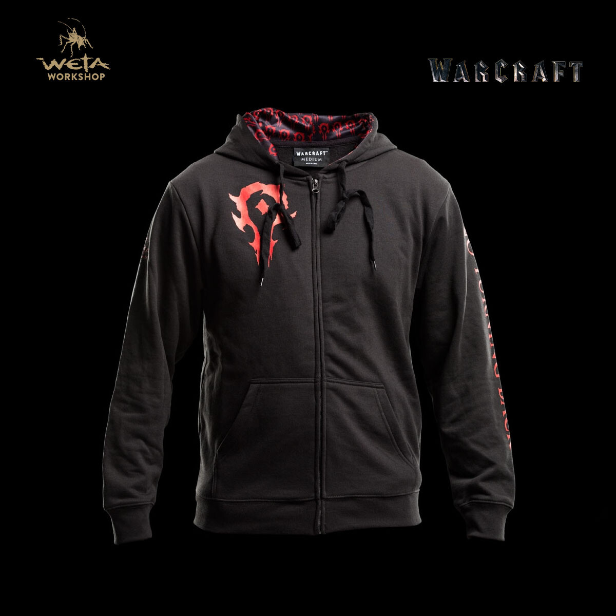 Warcraft Zip Up Hoodie Orc The Horde Hooded Jacket World of WETA - Main Image