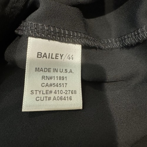 BAILEY 44 Damen Gr. S Schwarz Plissee High Rise Pull On Weites Bein Cropped Hose - Bild 6 von 6
