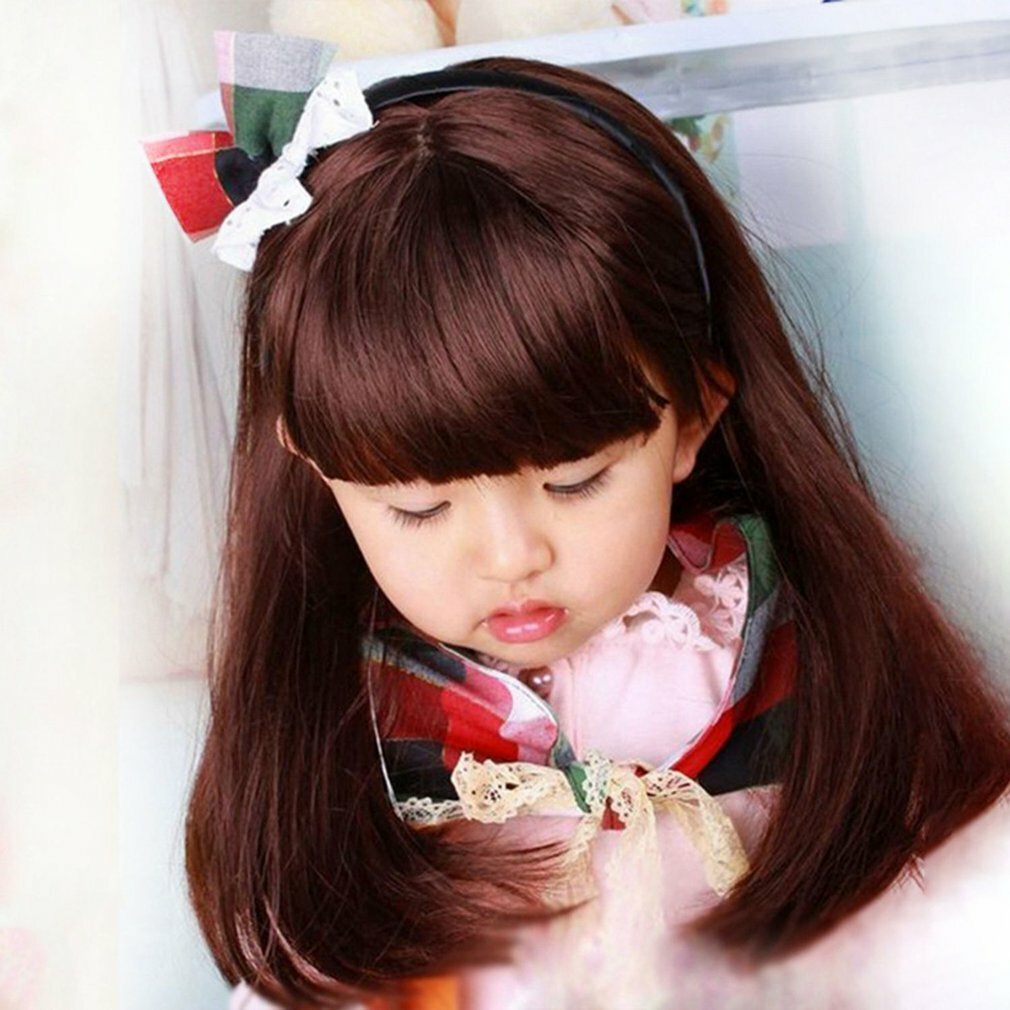 Lovely Boys Girls Hair Wig Full Head Children Wigs Kids Daily