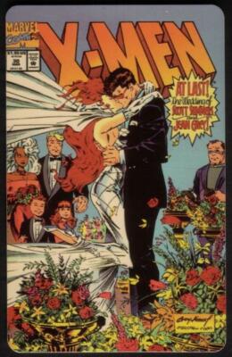 TK 460b Telephonkarte/Phone Marvel Comics - The X-Men Wedding
