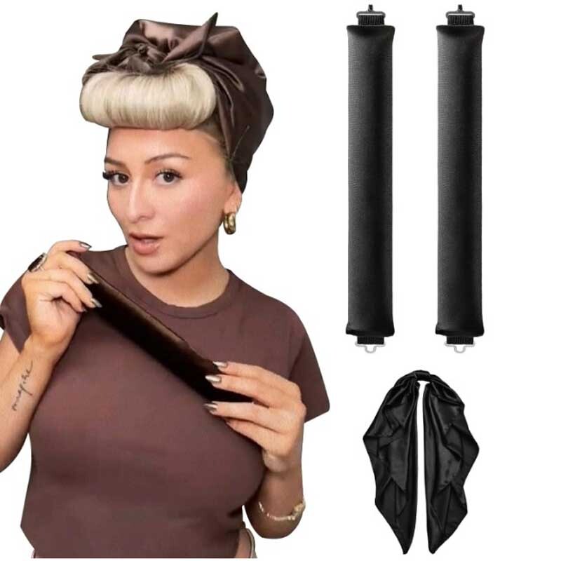 Heatless Hair Curler Overnight Heatless Curls Blowout Rods eBay