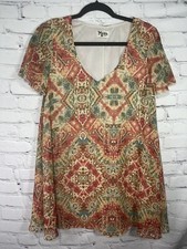 SHOW ME YOUR MUMU Santiago Sandstone Kylie Mini Dress Women's S