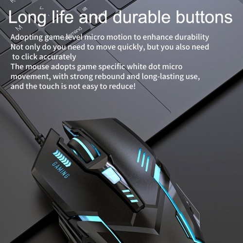 USB C Mouse with Adjustable Sensitivity 3600DPI Backlit for PC TypeC - Picture 7 of 8