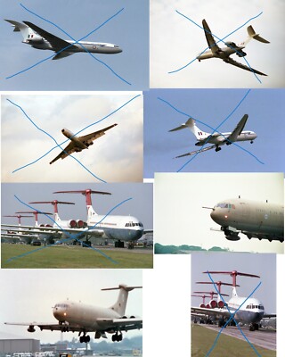 RAF / British Airways VC10's at UK Airshows / In Storage - 35mm Airliner Negs x8