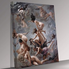 Hexen am Sabbat von Luis Falero Aktvision Leinwand Wandkunst bereit zum Aufhängen