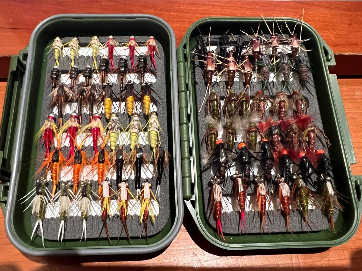 3 Mosche Da Pesca Predator Flies &ndash; Gamberetti Abbronzati Taglie 8, 10, 12, 14 Per Trota, Salmone E Temolo