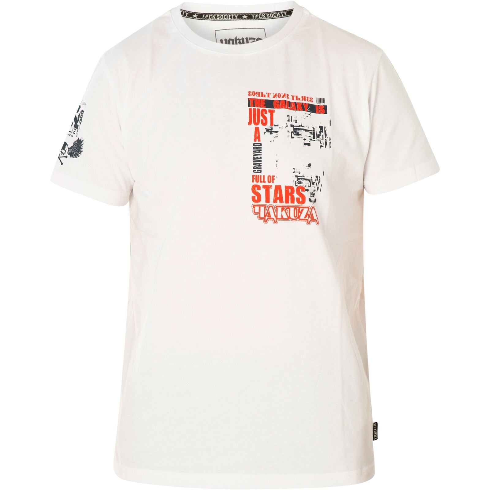 T-shirt Yakuza Uomo 'Shouting' TSB-23030, Colore Arancione, 100% Cotone, Taglie S-6XL