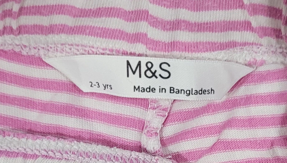 Marks And Spencer Pepper Pig Pink Stripped Size 2-3 Years Pyjamas - image 4 of 4