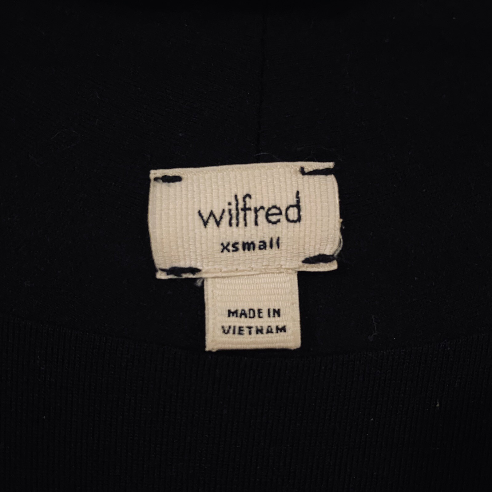 Aritzia Wilfred Black Bodycon Long Sleeve Dress Gem