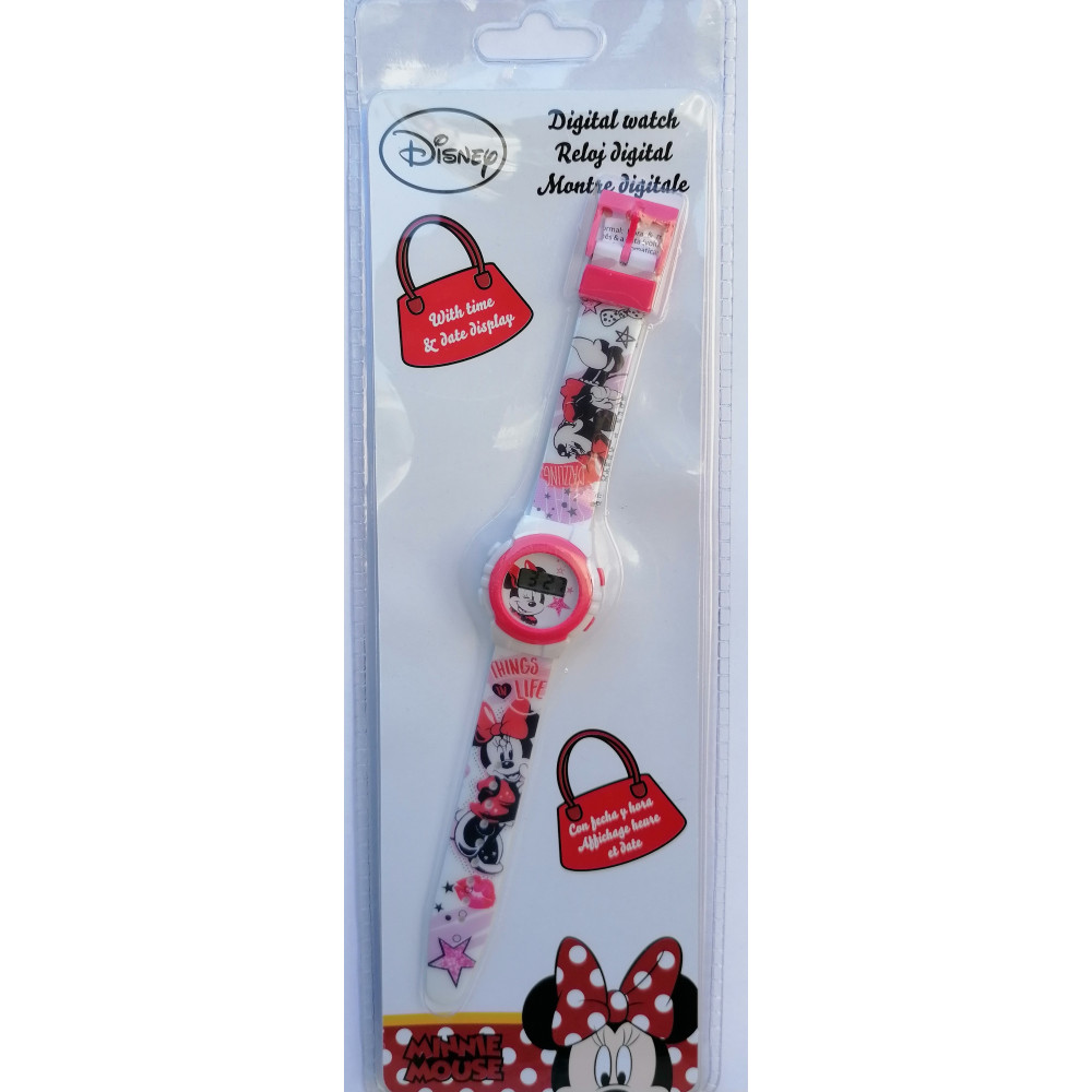 OROLOGIO DA POLSO DIGITALE MINNIE MOUSE DISNEY IN CONFEZIONE REGALO -  WD21168 - Shopping.com
