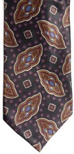 John Weitz Men's Polyester Tie 57.5" X 3.75" Multi-Color Geometric
