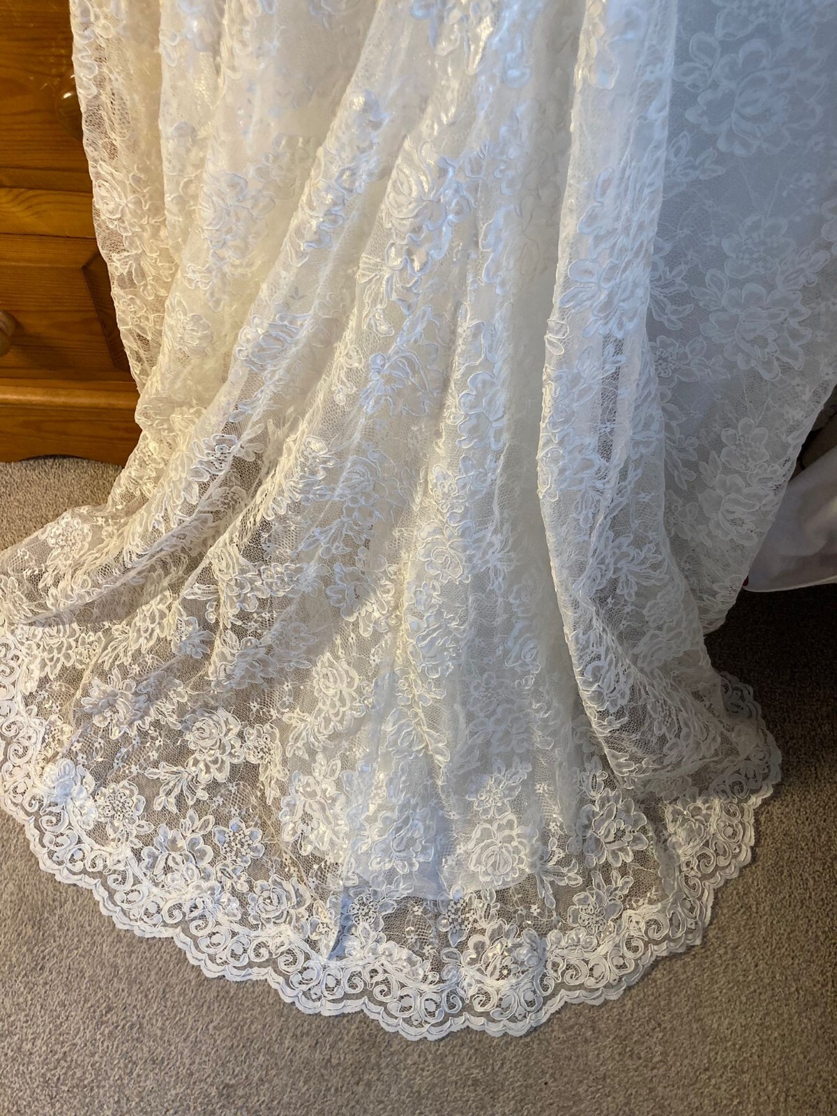 Ivory Wedding Dress Size 1214 eBay