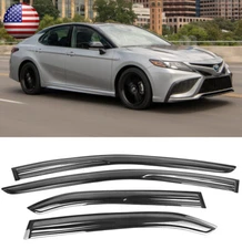 3D Tape on Deflector Window Visor Rain Wind Guard Shade Fit 18-23 Toyota Camry