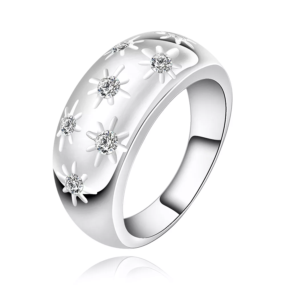 Silver ladies ring design sale