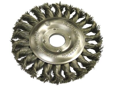 Faithfull Runddrahtbürste 125 x 12 mm 22,2 mm Bohrung 0,50 mm Draht FAIWBCT125