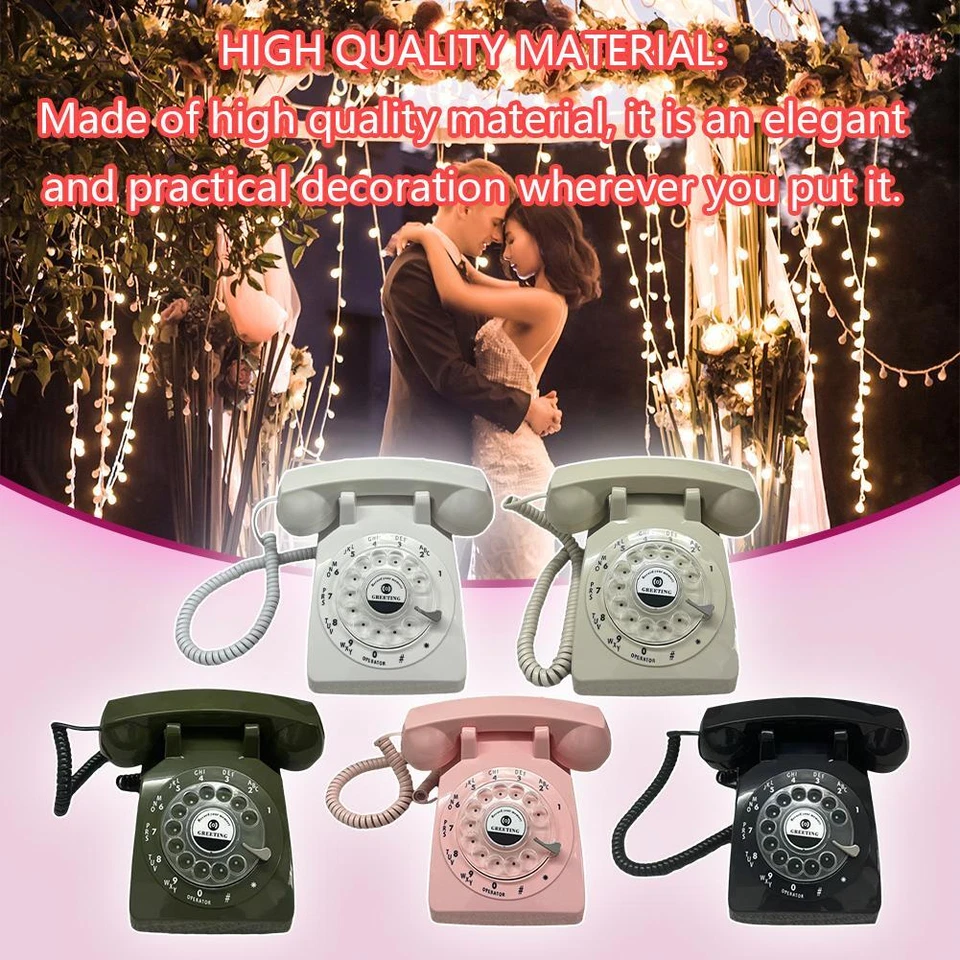 Libro de visitas teléfono boda audio libro de visitas teléfono estilo vintage audio mensaje P4 Foto 2 de 4