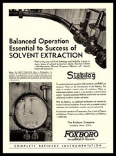1935 Foxboro Massachusetts Oil Stabilog Flow Controller Stabilflo Valve Print Ad