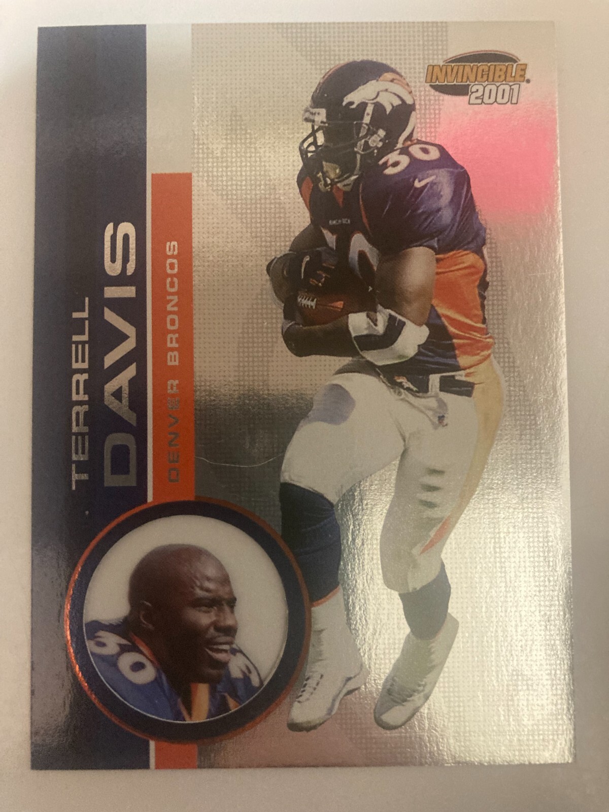 2001 Pacific Invincible Terrell Davis Denver Broncos #71