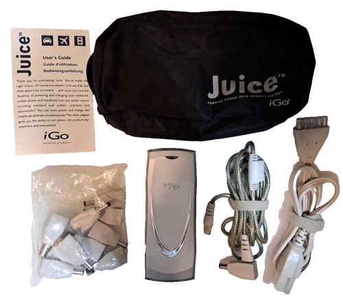 iGo Juice 70W Universal AC Power Adapter Car Auto Wall Laptop Notebook Air w/Bag - Picture 1 of 2