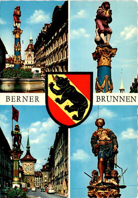 BERNER, BRUNNEN 7930, LINDA, BOVEY & C Postcard