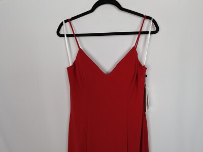 NEW ALYCE PARIS PROM 60293 sz 10 Mermaid Red Dress Maxi Gown Formal V Neck  | eBay