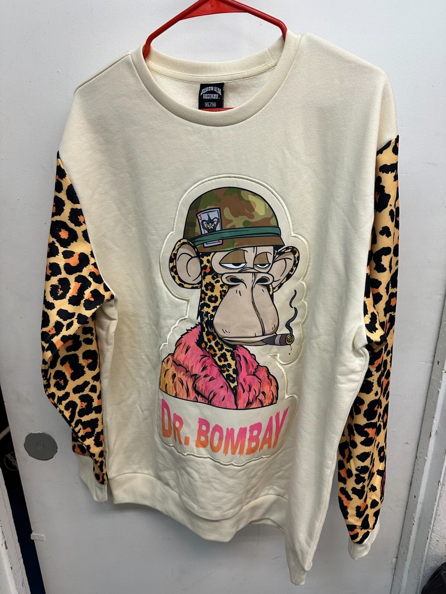 Men's DEATH ROW RECORDS NWT Dr Bombay Crewneck Fleece NAT SZ