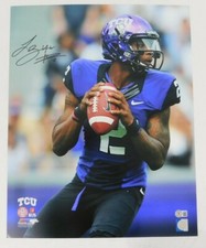 Trevone Boykin Signed TCU Horned Frogs 16x20 Photo Beckett COA Seahawks