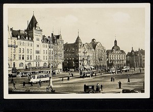 Germany 417 Dusseldorf 1938 Bahnhofsvorpfatz Real Photo Rppc Ebay