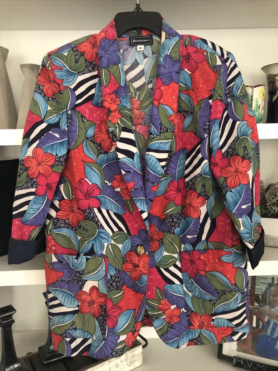 Floral store blazer ladies