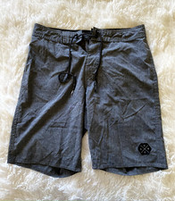 George Swim Trunks Men's Board Surf Shorts Gray Pockets Size 28