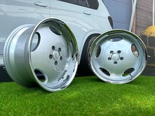4 x 18 Inch 5x112 Silver Monoblock Style Silver Wheels: Fits for Mercedes E S SL