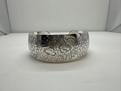 ヴィンテージ S Kirk & Son シルバー ワイド バングル
