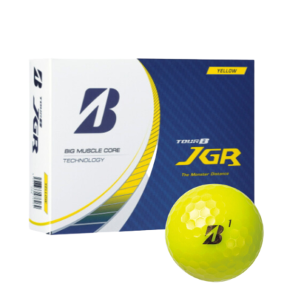 BRIDGESTONE TOUR B JGR 3 Piece Golf Ball Yellow 2023 Model 1 Dozen