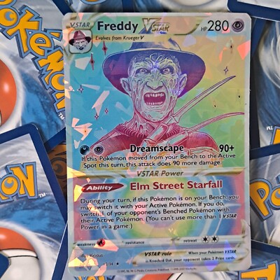 Freddy Krueger Pokemon Card 
