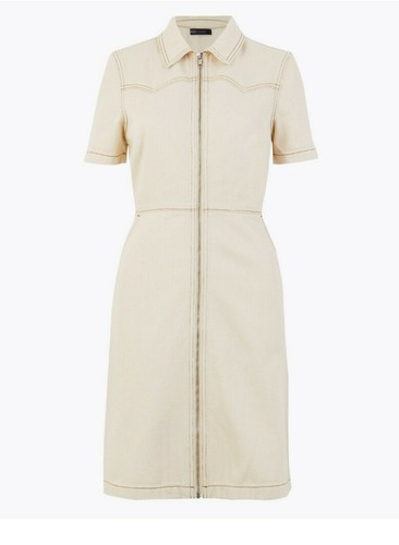Western Denim Jeans cotton dress zipped 