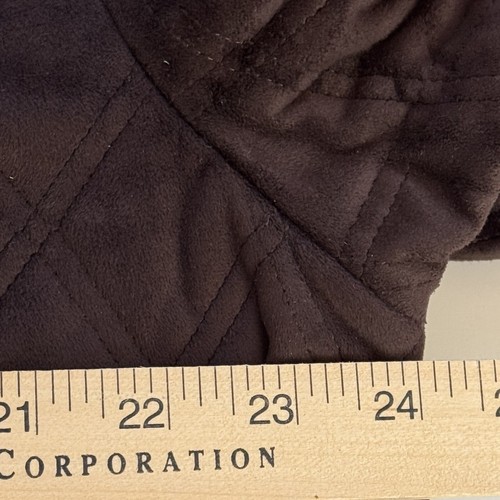 VTG Lauren Ralph Lauren Jacket Sz XL Faux Suede Chocolate Brown Chore Coat - Picture 11 of 13