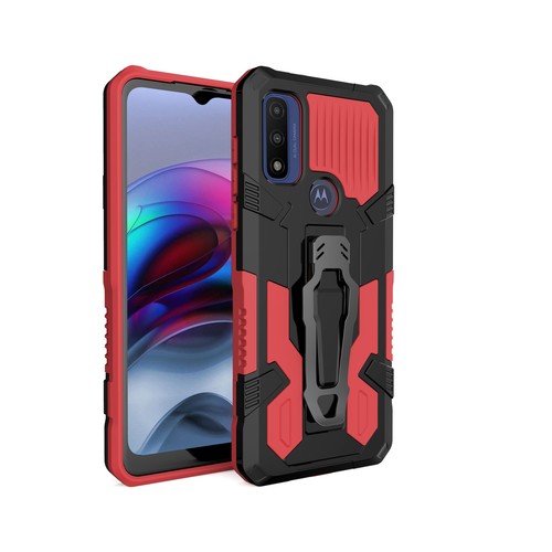 Funda magnética para teléfono Motorola Moto G Play/Stylus/Power Hybrid Armor Kickstand - Imagen 27 de 62