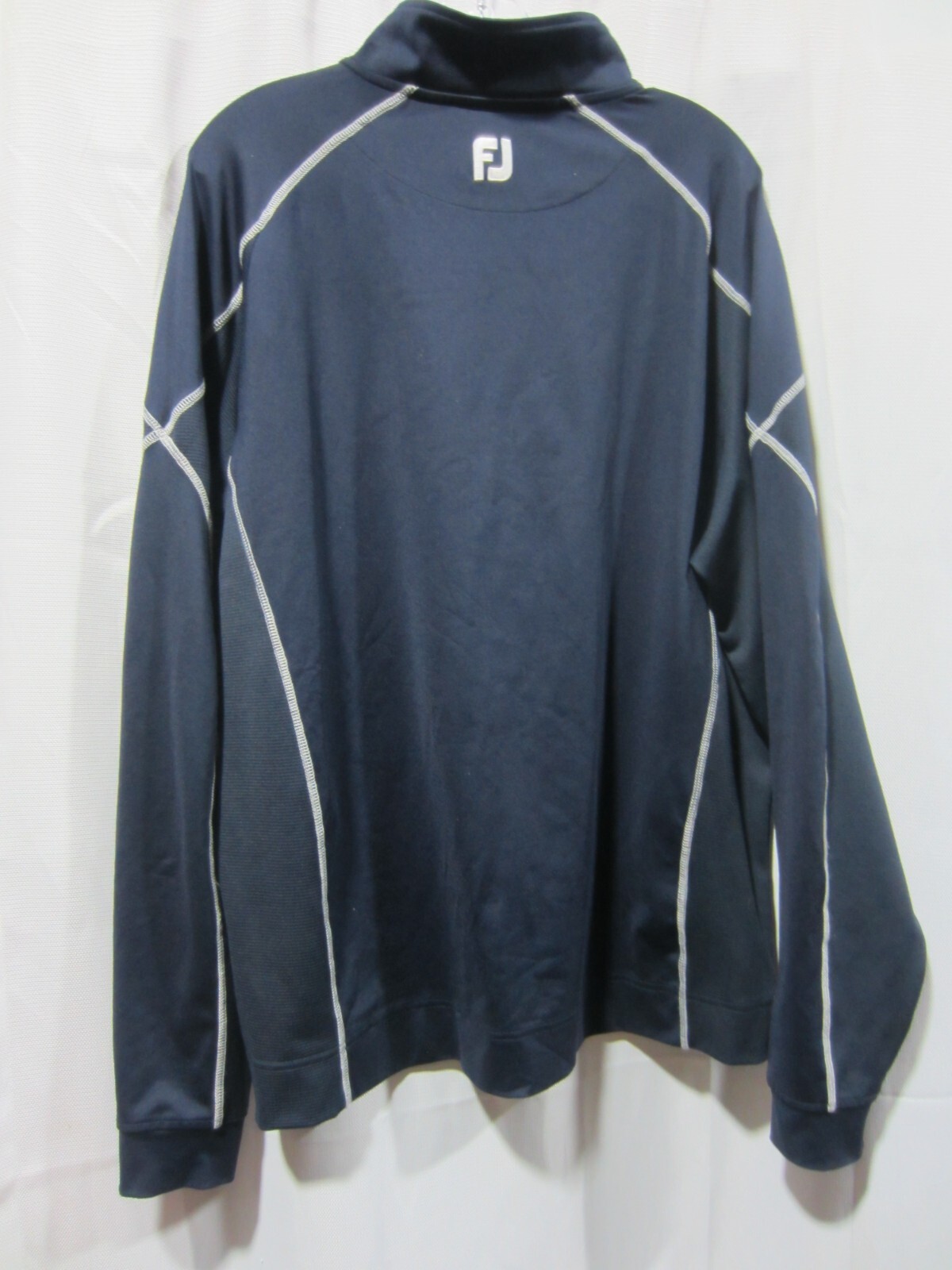 FootJoy Hyper Mid Layer 1/4 Zip Pullover Navy Men… - image 2