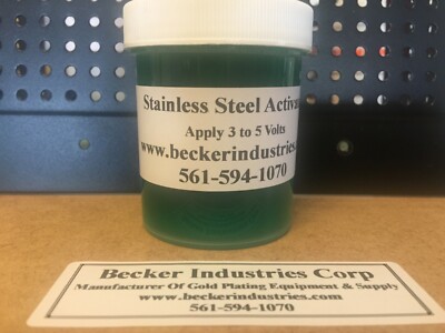 24K Gold/Chrome Plating STAINLESS STEEL PRE PLATE, 4oz, Industrial Grade