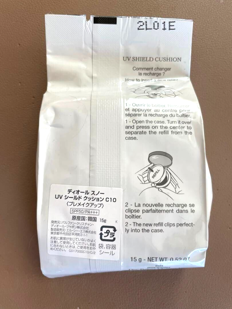 DIOR DIORSNOW UV Shield Cushion #C10 recharge Refill SPF50/PA+++