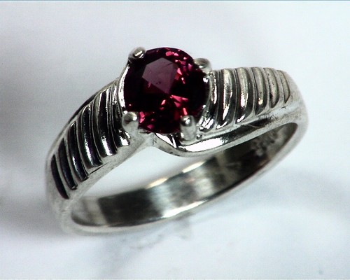 Red Spinel Natural Genuine Gemstone Set in Sterling Silver lady,s Ring RSS,515 - Picture 5 of 6