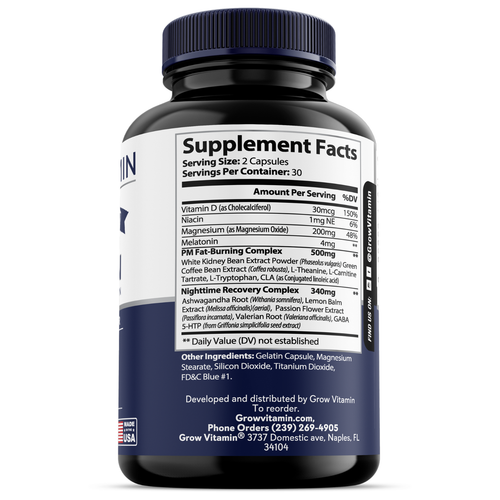 Fat Burn Combo Weight Loss Capsules to Suppress Appetite & Boost Energy 90 CAPS - Picture 9 of 11