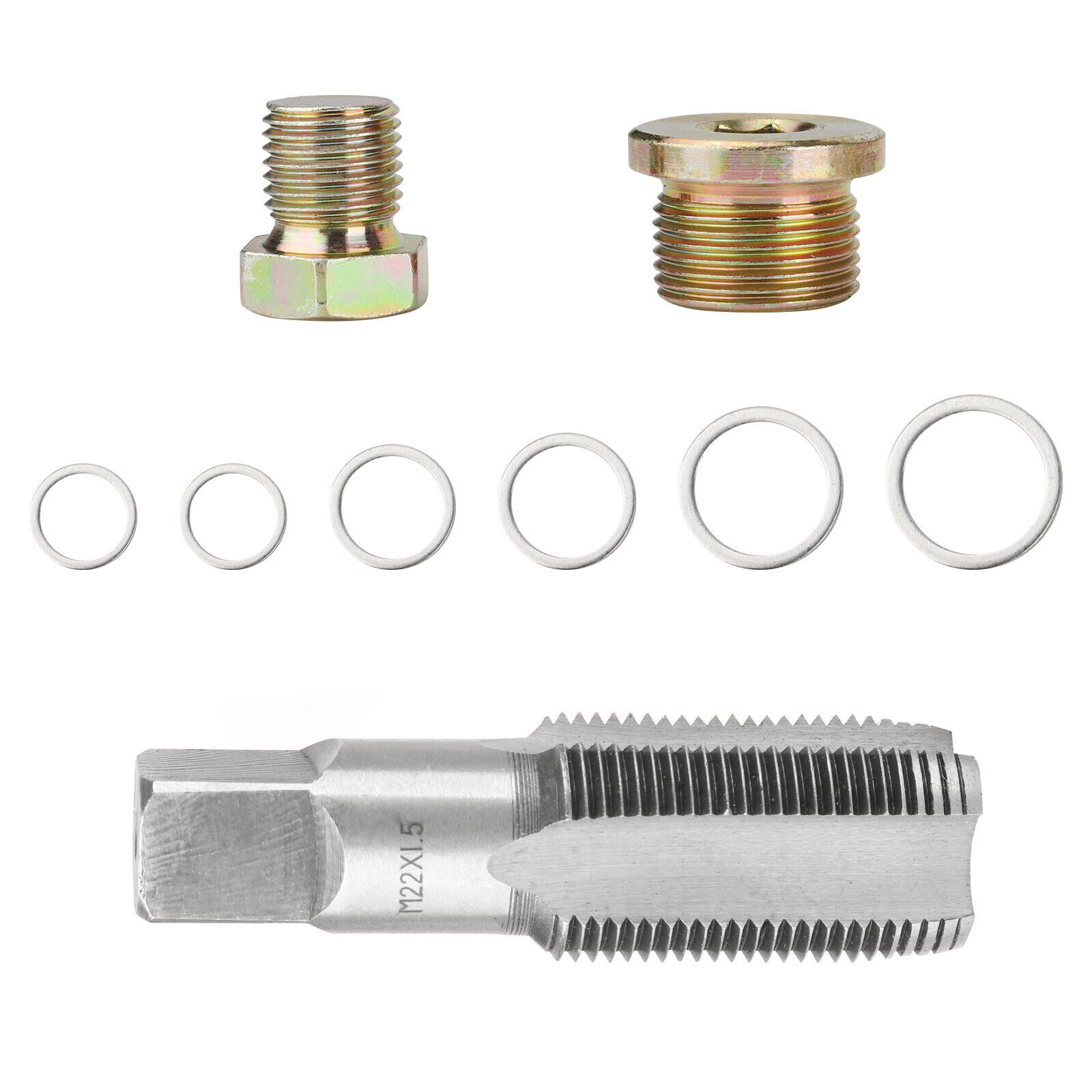 114pc Oil Pan Thread Sump Repair Kit Gearbox Drain Plug Tool Set M13