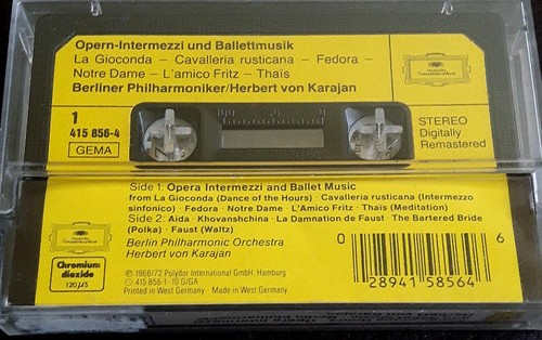 Dance Of The Hours - Opera Intermezzi & Ballet Music - Cassette/Tape - Tested - Picture 2 of 3
